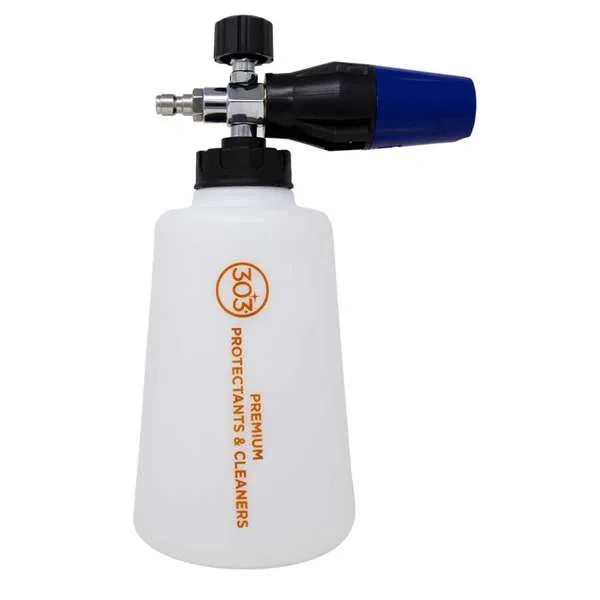 39030 – 303 PRODUCTS Car Wash Foam Cannon, Use To Remove Dirt/ Dust/ Contaminants From Surfaces With 1/4 Inch Stainle...